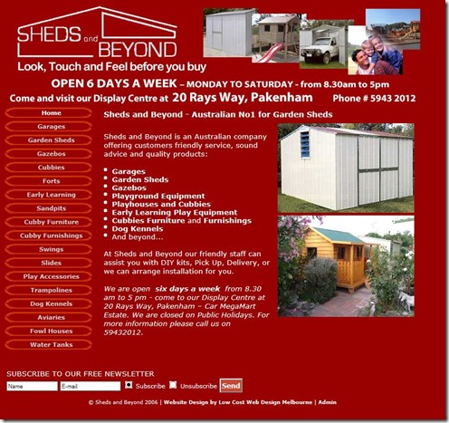 sheds sheds