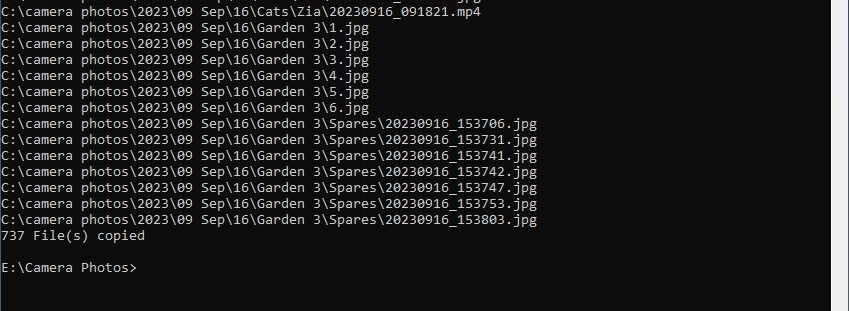 Camera Photos backup